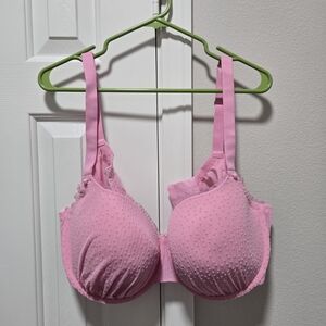 Savage X Fenty Pink Textured Bra